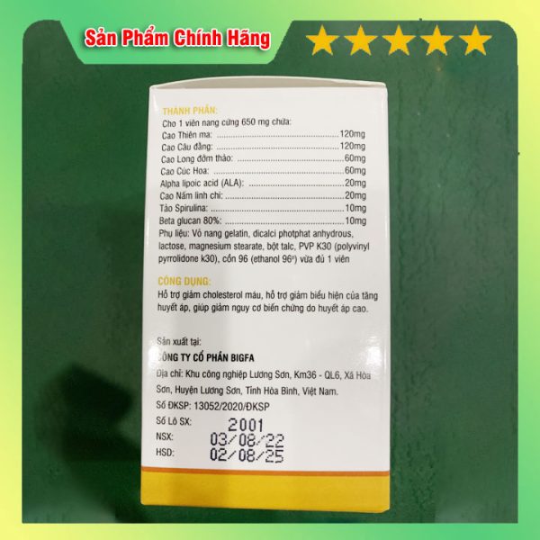 Mikeliks - Viên uống hỗ trợ ổn định huyết áp chính hãng